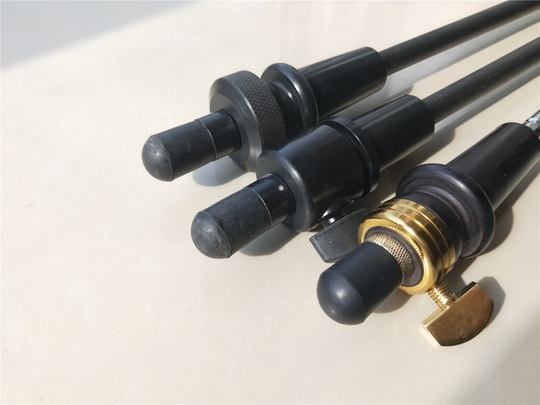 1 ST contrabas einde pin ebbenhout end pin of carbon bas einde pin 3/4-4/4
