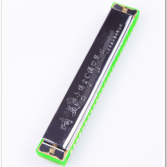 Qimei 24 Gaten Harmonica Tremolo C Key Mondharmonica Muziekinstrumenten Educatief Speelgoed Kinderen Volwassen Beginners