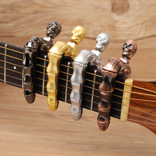 Schedel Vingers Cool Gitaar Capo Voor Akoestische Elektrische Gitaar Ukulele Gitaar Accessoires Onderdelen Guitarra