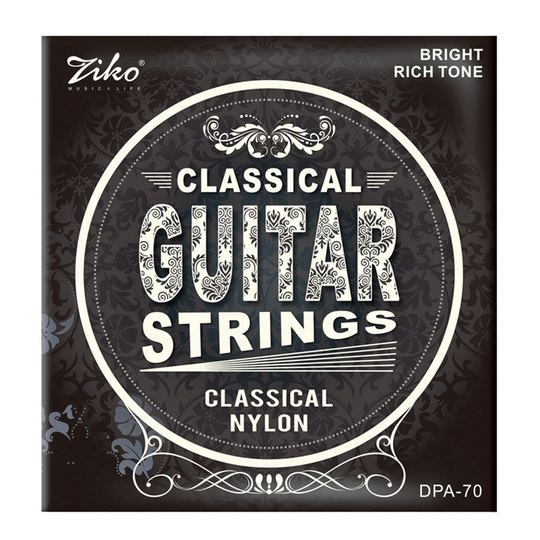 Ziko Dpa-70 Klassieke Gitaar Snaren Nylon Core Verzilverd Koper Wound Hoge Spanning