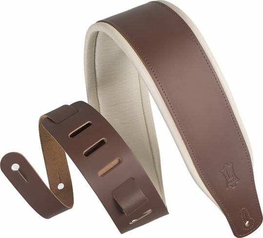 Levys M26PD Ledergurte für Gitarren Brown