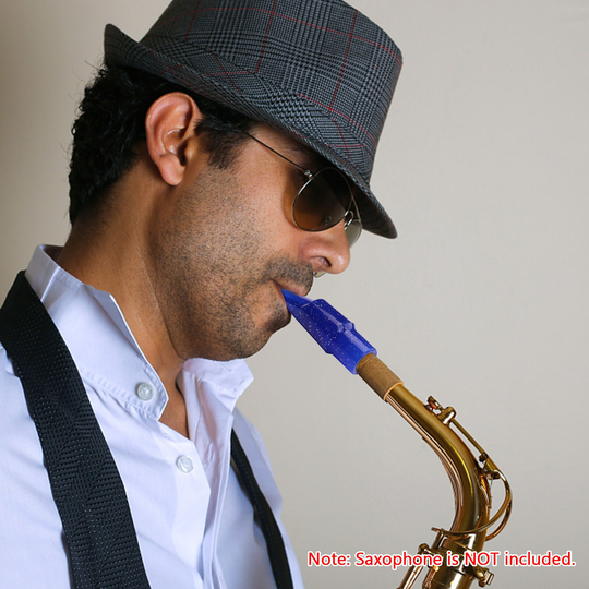 Altsaxofoon Mondstuk Transparant Blauw Sax Fluit Hoofd Voor Beginners Professionele Saxophonists Saxofoon Accessoires