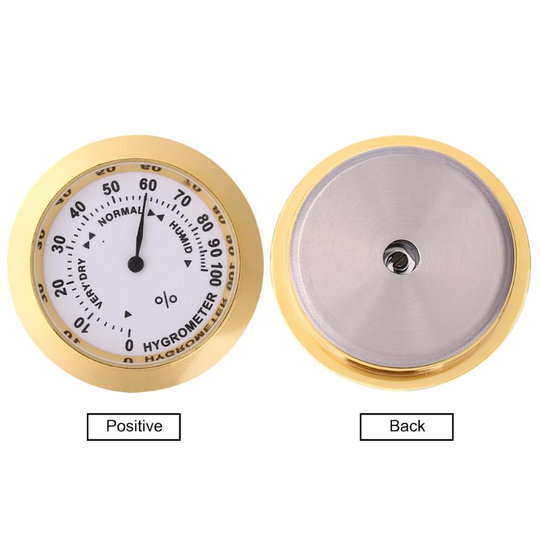 Viool Thermometer Hygrometer Aluminium Ronde Temp Vochtigheid Meter Voor Gitaar Muziekinstrument Care Monitoring Tool