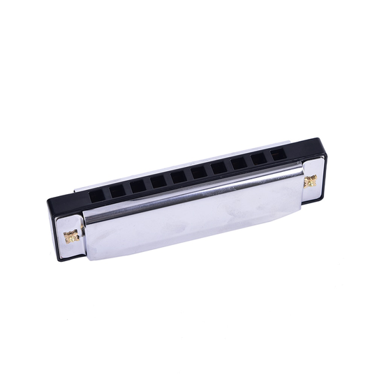 Zilver Blues Jazz Rock Folk Muziek Muziekinstrument Diatonische Harmonica 10 Holes Toonsoort C 105X30X20mm