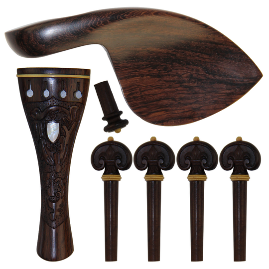 Viool Deel 4/4 hoorns hout prachtige patronen gesneden gepolijst hoogwaardige viool accessoires/set
