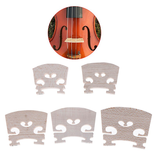4pcs Maple Wood Viool Bruggen Handgemaakte voor 1/2 1/4 1/8 1/10 1/16 Viool Muziekinstrument Onderdelen Accessoires