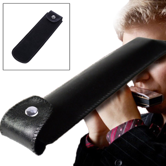 Ootdty 24 Gaten Harmonica Case Kunstmatige Lederen Tas Met Gesp Voor Student