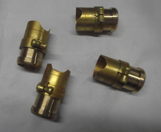 2Pc Alto Sax Reparatie Onderdelen Messing Unpainted