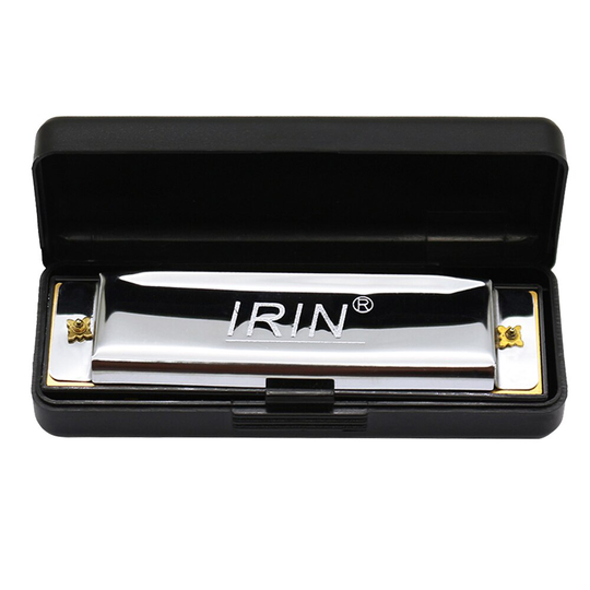 IRIN Diatonische Harmonica 10 Holes Harp Blues Harmonica Diatonische 20 Tone C Key 10 Hole Diatonische Harmonica Blues Zilver/ goud