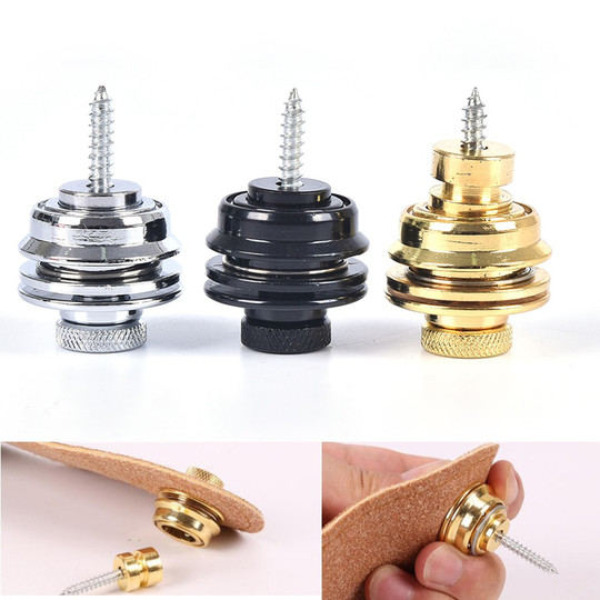 1Pc Gitaarband Knop Lock Straplocks Gitaar Gesp Skidproof Akoestische Elektrische Bas Strap