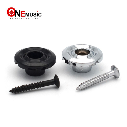 4Set Ronde Elektrische Basgitaar String Vasthouders Boom Black Chrome Voor Kiezen