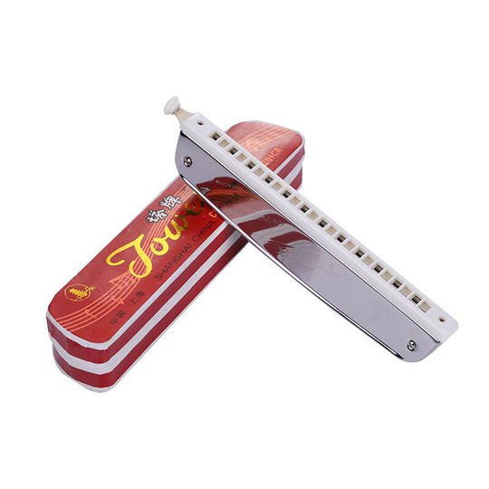 Oosterse 24 Gat Chromatische Harmonica M1015 Volwassen Student Beginner Universele Inleidende Piano (Kleur Box)