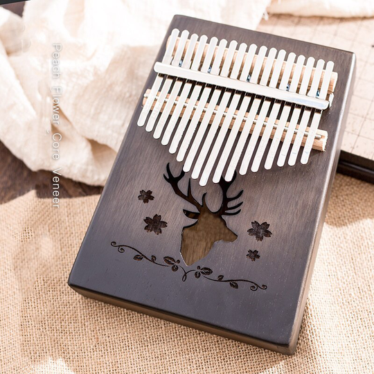 Hoge Mahonie 17 Toetsen Kalimba Duim Piano Met Tuning Hamer Voor Beginner Toetsenbord Instrument Synthesizer