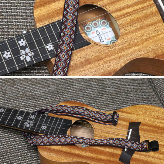 B-002 Nationale Stijl Verstelbare Gitaarband Lengte Universele Sling Met Haak voor Akoestische Ukulele Elektrische Gitaar Accessoires