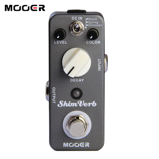 Mooer Shimverb Digitale Reverb Gitaar Effect Pedaal Mini Gitaar Pedaal 3 Reverb Modes Voor Elektrische Gitaar True Bypass Gitaar Onderdelen
