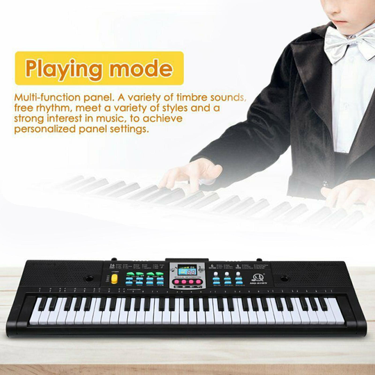 61 Keys Digital Music Electronic Keyboard Key Board Electric Piano for Home Bar Stage Party