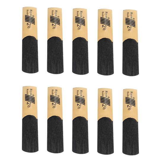 10Pcs Saxophone Reeds Eb Alto Sax Saxophone Accessories Reed 2.5 Reed Bamboo Flexible Original 2.5 Strength Musical Accessories