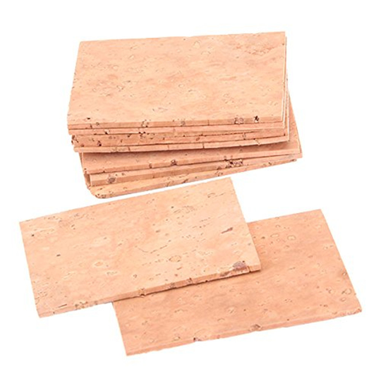 10 Stuks Natuurlijke Sax Saxophone Neck Cork Sheet 6X4X0.2Cm Voor Professionele Diy Deel
