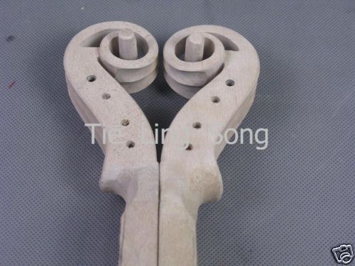 Rare 2 stks Barokke witte viool hals 4/4 #6359, muziekinstrument deel