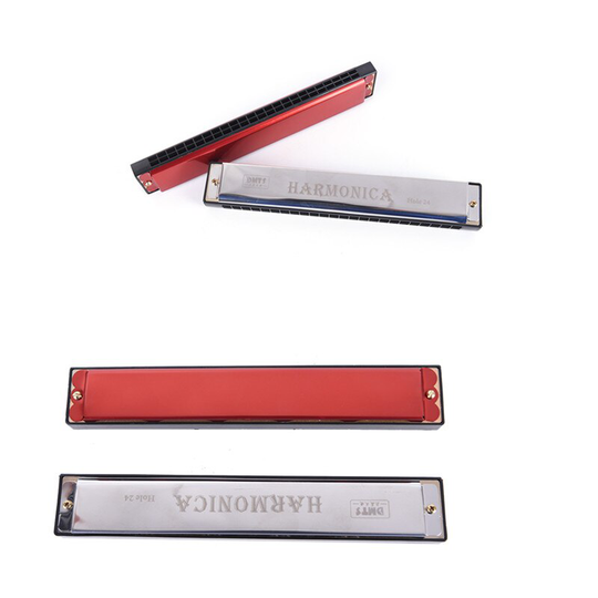 24 Gat Van C Spelen Harmonica Tremolo Harmonica Mondharmonica Dubbele Rij Voor Musical Beginner