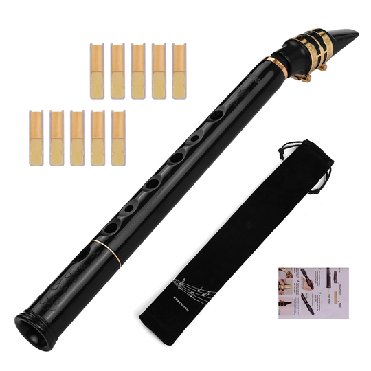 C Key Mini Pocket Saxofoon Sax Abs Materiaal Met Mondstukken 10Pcs Riet Draagtas Houtblazers Instrument