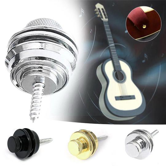 1Pcs Guitar Strap Lock Straplock Knop Gitaar Riem Metalen Gesp Skidproof Veiligheid Bass Gesp Voor Akoestische Elektrische Bas S d4D3