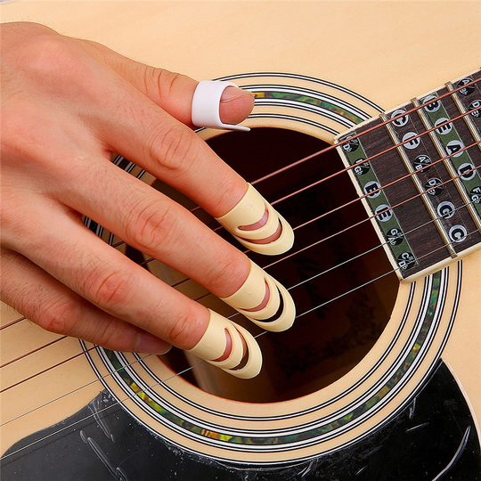 3 Pcs Plectrums Elektrische Akoestische Gitaar Ukulele Wijsvinger Picks Alaska Pick Gitaar Snaarinstrument Deel Accessoires L