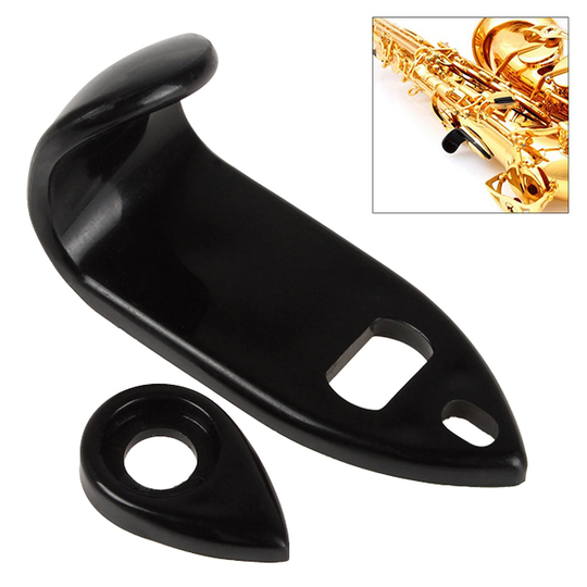 2 Stuks Zwarte Stijve Abs Grote Duim Pick Vinger Rust Voor Altsaxofoon Sax Houtblazers Muziekinstrumenten Onderdelen & Accessoires