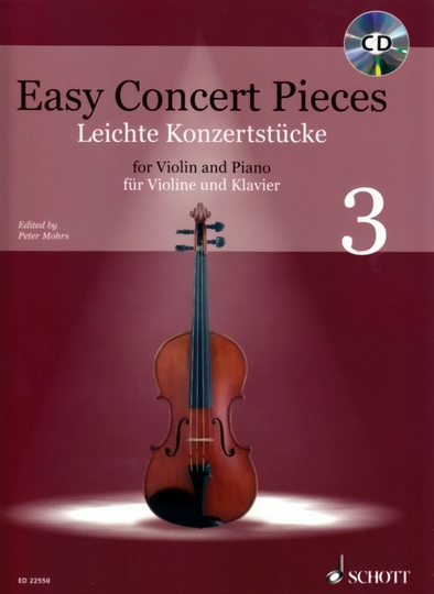 Noten Easy Concert pieces Vol 3 Violine Schott ED 22550 incl. CD & Klavierstimme