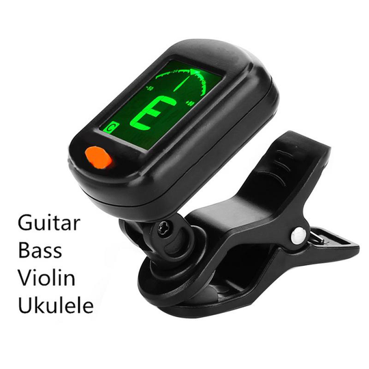 Op-101 Digitale Clip Type Elektrische Digitale Gitaar Tuner Opvouwbare Hoge Gevoeligheid Roterende Clip Muziekinstrument Accessoires