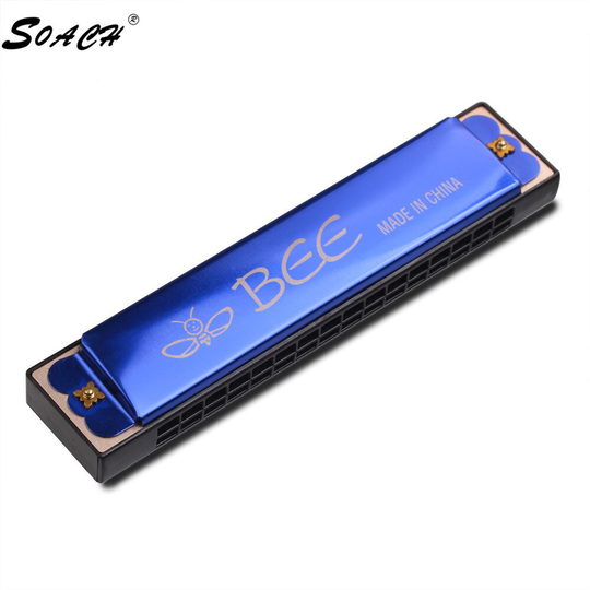 Soach Delicate Eenvoudige Tone G5 Rood 16 Hole Harmonica Instrument Mondharmonica Gaita Llaveros Gaita De Boca