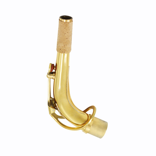 Altsaxofoon Sax Bocht Hals Messing Materiaal 24.5Mm Met Schoonmaakdoekje Saxofoon Accessoire