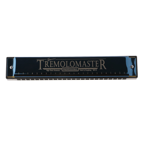 Baby Kind Beginners Meisjes Titanium Blauwe Speelgoed 24 Hole Harmonica C Polyfonie