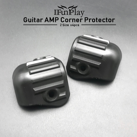 4pcs Gitaarversterker Speaker Kast Hoek Protector Versterker Hoek Afgeronde Protector Algemene Model Zwart