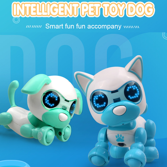 Hiinst Smart Puppy Robotic Hond Led Ogen Geluidsopname Zingen Slaap Leuke Speelgoed Interactieve Pups Hebben Licht Up Ogen Reageren nov29
