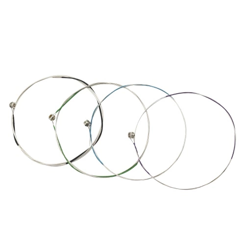 Universal-Full Set (EADG) Violine Fiddle String Saiten Stahlkern Nickel-Silber Wunde mit vernickelten Ball End für 4/4 3/4 1/2 1/4 Geige