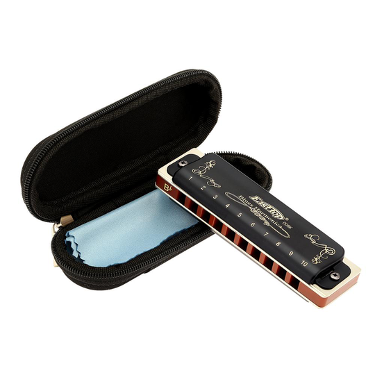 Oost Top Mondharmonica 10 Gat Professionele Blues Diatonische Harmonica, Sleutel Van Bb, Voor Beginner, Speler,