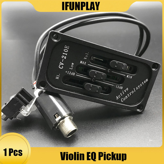Elektrische Viool Fiddle Pickup Verstelbare Brug Zadel Pickup Piezo CV-210E Voor Elektrische Viool Project Zwarte Viool Accessoires
