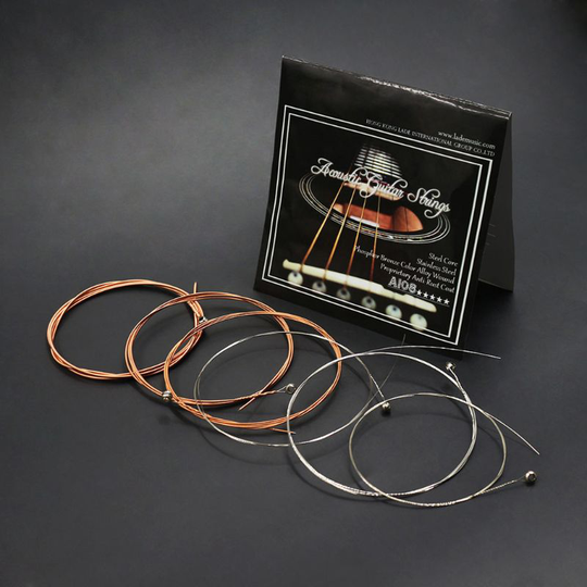IRIN A108 Akoestische Gitaar Snaren Phosphor Brons Kleur Lichtmetalen Wond 1st-6th (. 009-.045)