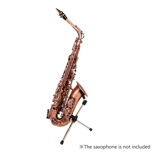 Opvouwbare Saxofoon Stand Draagbare Altsax Metalen Floor Stand Houder Aluminium Met Draagtas