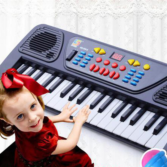 Educatief 37 Toetsen Elektronische Orgel Digitale Piano Keyboard Muzikaal Speelgoed Met Microfoon Kinderen Speelgoed Stave Muziek Speelgoed Ontwikkelen Kinderen Talenten