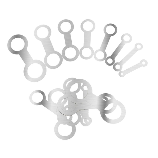 16 pack of Music Classic Pad Iron Sax Repair Kit for Saxophone Flute Clarinet Oboe, Stainless Steel