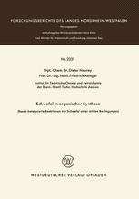 Schwefel in organischer Synthese