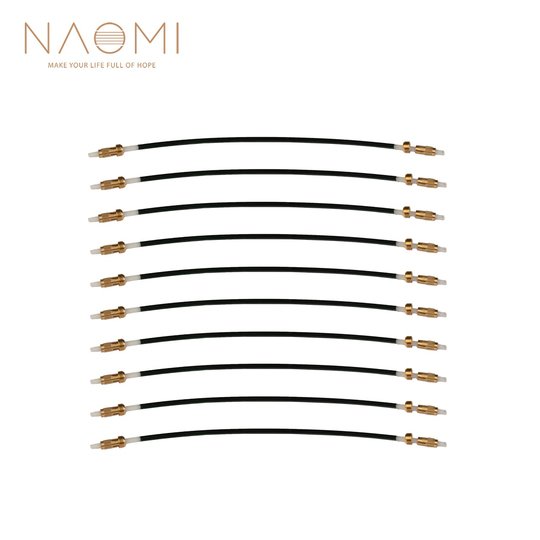 Naomi 10Pcs/1Set Viool Staart Gut Viool Nylon Einde Touw Staart Voor 4/4 Viool Fiddle Gebruik Staartstuk richter Vervanging