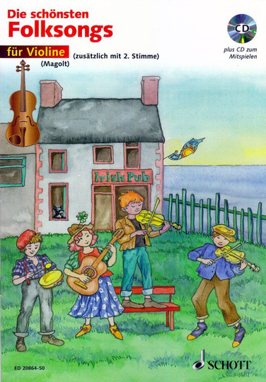 Noten Die schönsten Folksongs für 2 Violinen Schott ED 20864-50