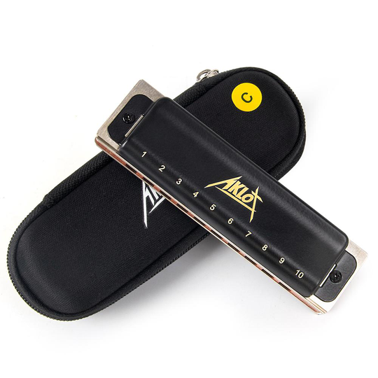 Aklot Blues Harmonica C Diatonische 10 Gaten Harp Mondharmonica Fosforbrons Voor Beginner Als