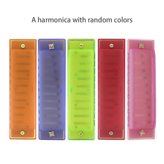 Bmdt-Mini Kleine Toetsenbord Accordeon Rhythm Educatief Muziekinstrument Band Met Harmonica (Liep Kleur)