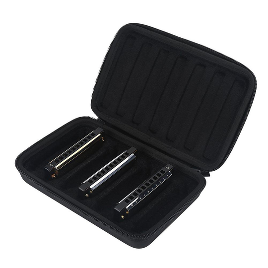 10-Hole Harmonica 7 Packs Muziekinstrument Zak Draagbare Harmonica Zak Muziekinstrument Educatief Speelgoed Harmonica Case