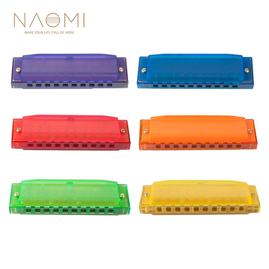 Naomi C Tune 10 Gaten Kleurrijke Plastic Harmonica Kam Melodica Plastic Harmonica Kinderen Harmonica Voor Beginner Kinderen