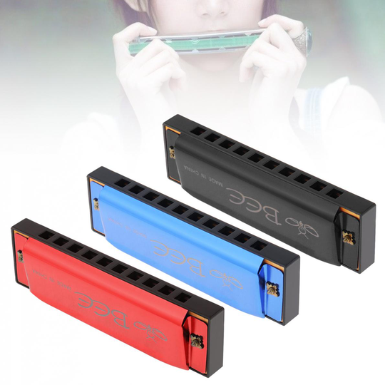 Harmonica 10 Gaten 20 Tone Blues Harmonica Keyc Mond Orgel Voor Kinderen & Beginner Houtblazers
